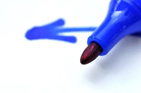 Blue marker Stock Photos