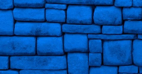 Blue masonry abstraction Stock Photos
