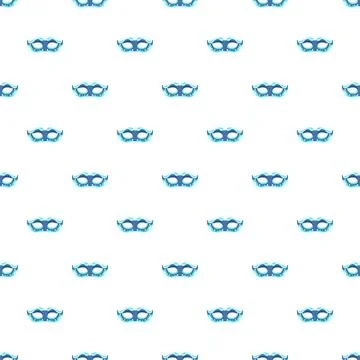 Blue masquerade mask pattern for celebration background Stockillustratie