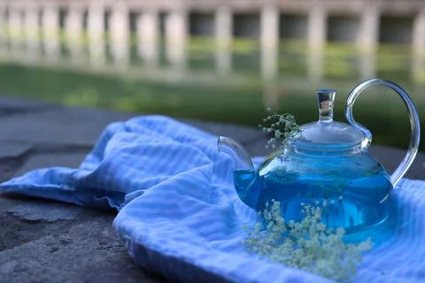 Blue matcha 1 Stock Photos