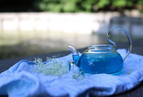 Blue matcha 4 Stock Photos