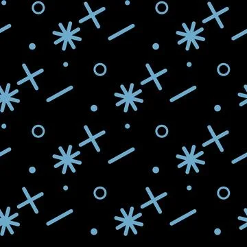 Blue math symbol pattern. Mathematic geometric seamless . Abstract backgrou.. Stock Illustration