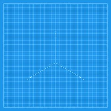 Blue mathematical grid with intersecting angled lines forming a geometric c.. Stock Illustration
