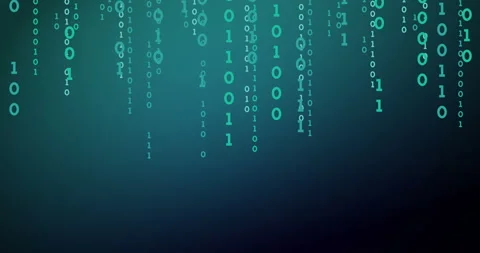 The blue matrix on a black background Stock Footage 109041732