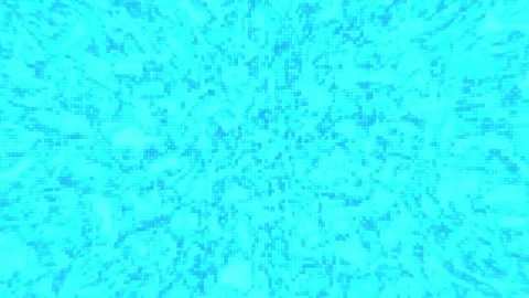 Blue Matrix Mosaic Background Loop Pixels Stock Footage 256236218
