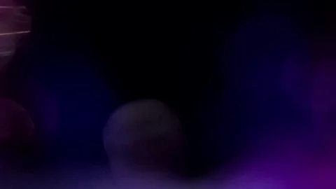Blue matte light and purple sparkling bokeh Видео 309427095