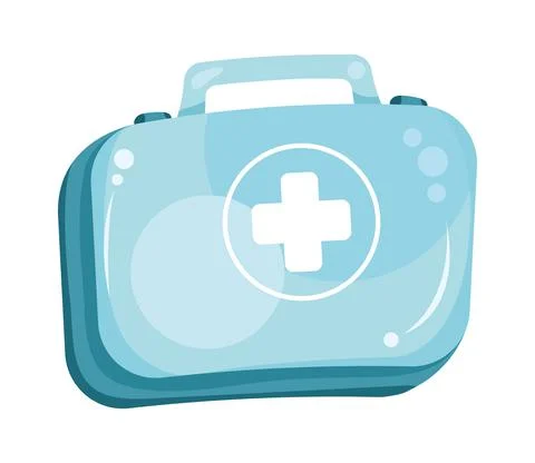 Blue medical kit Stock Illustration