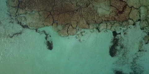 Blue Mediterranean from above Stock Footage 98383897