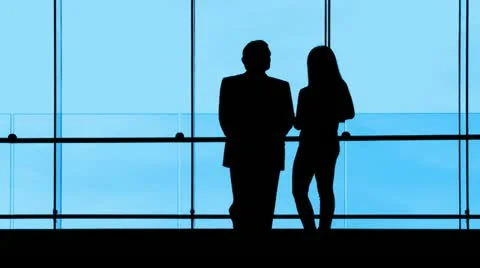 Blue Meeting Stock Footage 22774492