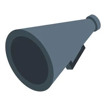 Blue megaphone announcing important message Stock Illustration