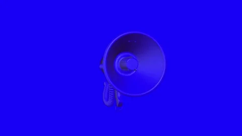Blue Megaphone Video stock 146082682