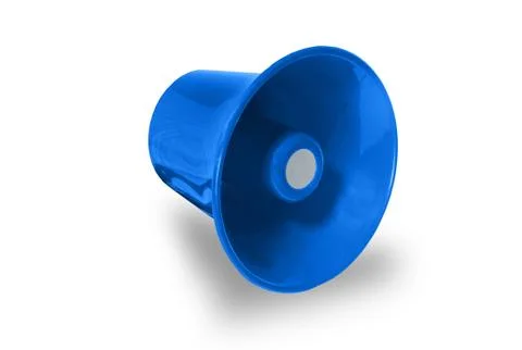 Blue megaphone Stock Photos