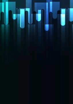 Blue melt overlap abstract square background Stock Illustration