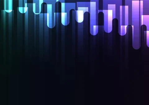 Blue melt overlap abstract square background Stock Illustration