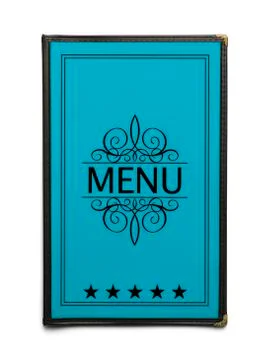 Blue Menu Stock Photos