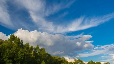 Blue Mesa Mountain Desert Time Lapse of Aspen hillside at sunset 4K Stock Footage 128931132