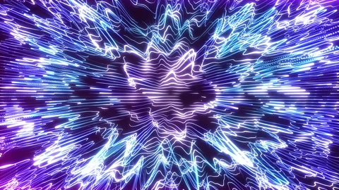 A blue mesh in a 3D animation Stock Footage 233738482