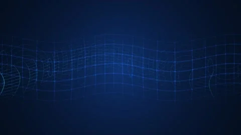 Blue Mesh Wave 4K Vidéo 337836058