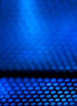 Blue metal background with light reflection Stock Photos