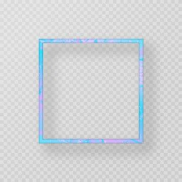 Blue metal frame Illustrazione stock