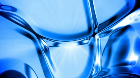 Blue metal, Ice pattern abstract motion background (seamless loop) Stock Footage 48923933