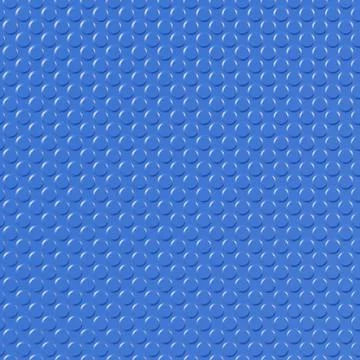 Blue Metal Texture with Raised Circles Geometric Pattern Background. 3D Stock Illustration