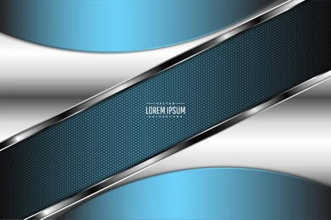 Blue metallic background Stock Illustration