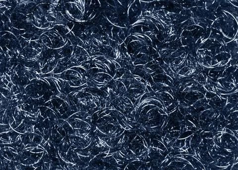 Blue metallic loops Stock Photos