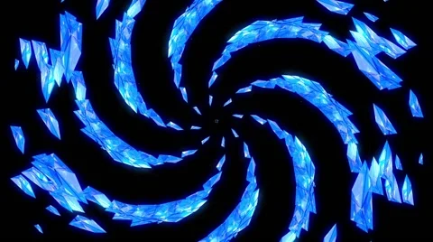 Blue Meth VJ Loop 2 Video stock 49194822