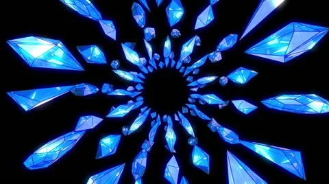 Blue Meth VJ Loop  Stock Footage 49194809