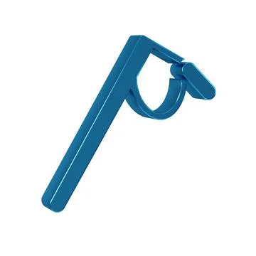 Blue Microphone icon isolated on transparent background. On air radio mic m.. Illustrazione stock