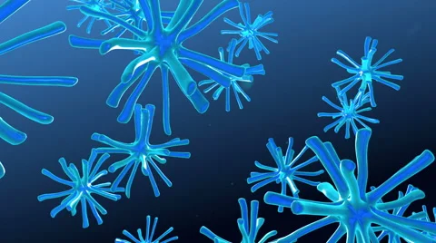 Blue Microscopic Universe Vídeo Stock 40649362