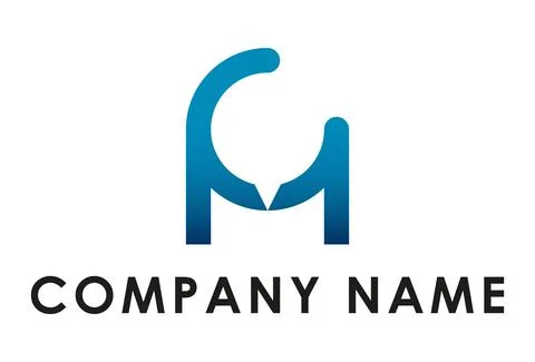 Blue Minimal Abstract Creative Bubble Chat logo Concept	 Illustrazione stock