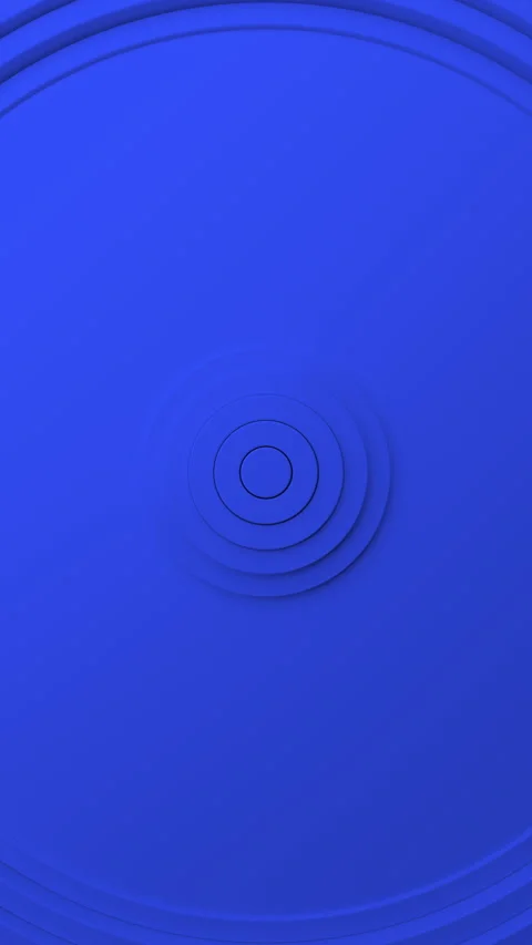 Blue Minimal Concentric Circles Vertical Looping Abstract 3D Background. 3D Vidéo 333669857