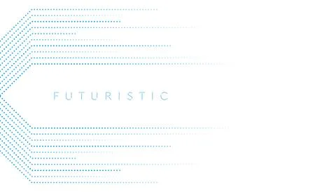 Blue minimal dotted lines abstract futuristic tech background イラスト素材