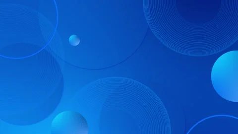 Blue minimal geometric background circles, clean gradients subtle line accents m Stock Footage 340398888
