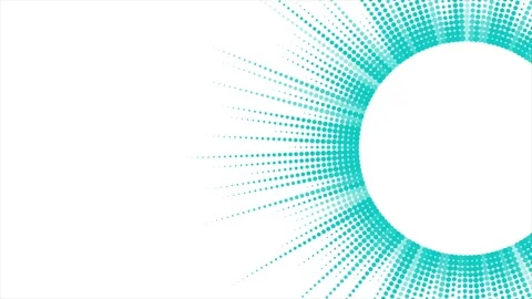 Blue minimal geometric halftone dotted lines pattern, abstract motion background Stock Footage 314876802