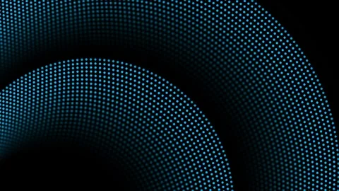 Blue minimal geometric halftone dotted lines pattern, abstract motion background Stock Footage 342804397