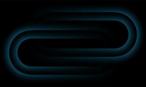 Blue minimal glowing lines abstract geometric tech background Stock Illustration
