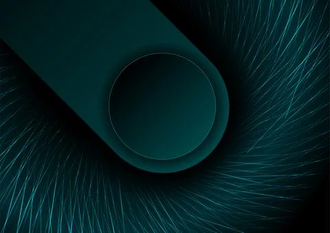 Blue minimal glowing lines abstract geometric tech background イラスト素材