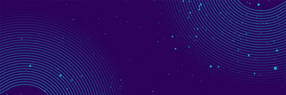 Blue minimal lines and dots on violet background, abstract geometric design 스톡 일러스트