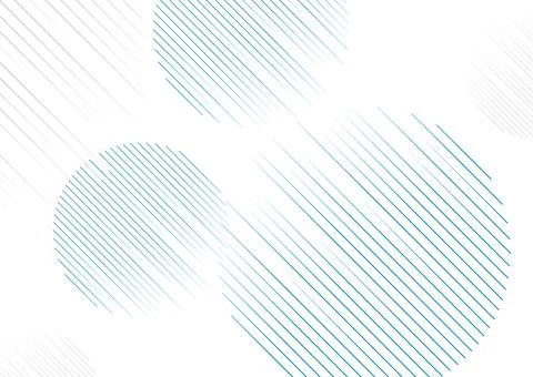 Blue minimal lines arranged in a circle abstract tech background イラスト素材