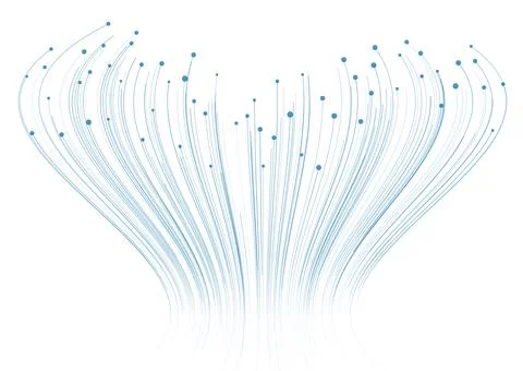 Blue minimal tech circuit lines abstract futuristic background Illustrazione stock