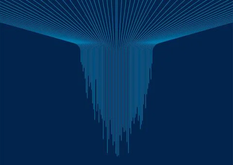 Blue minimal tech lines abstract futuristic background Illustrazione stock