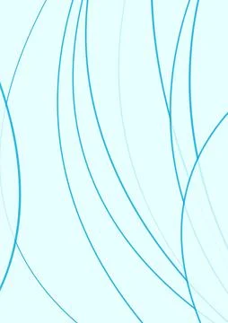Blue minimal wavy lines abstract futuristic tech background Stock Illustration