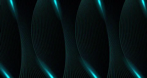 Blue minimal wavy lines abstract futuristic tech background Stock-Illustration