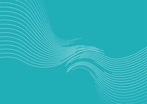 Blue minimal wavy lines abstract futuristic tech background 스톡 일러스트