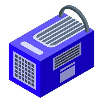 Blue mining hardware is performing bitcoin mining at home Stock Illustration