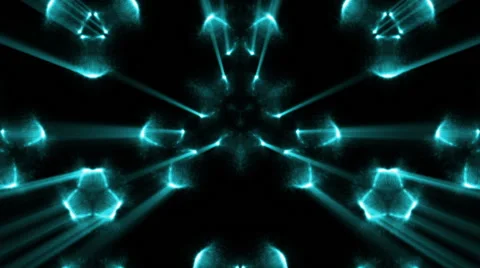 Blue mirrored light effects 스톡 동영상 53067572