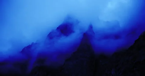 Blue Misty Mountains Stock Footage 169901244